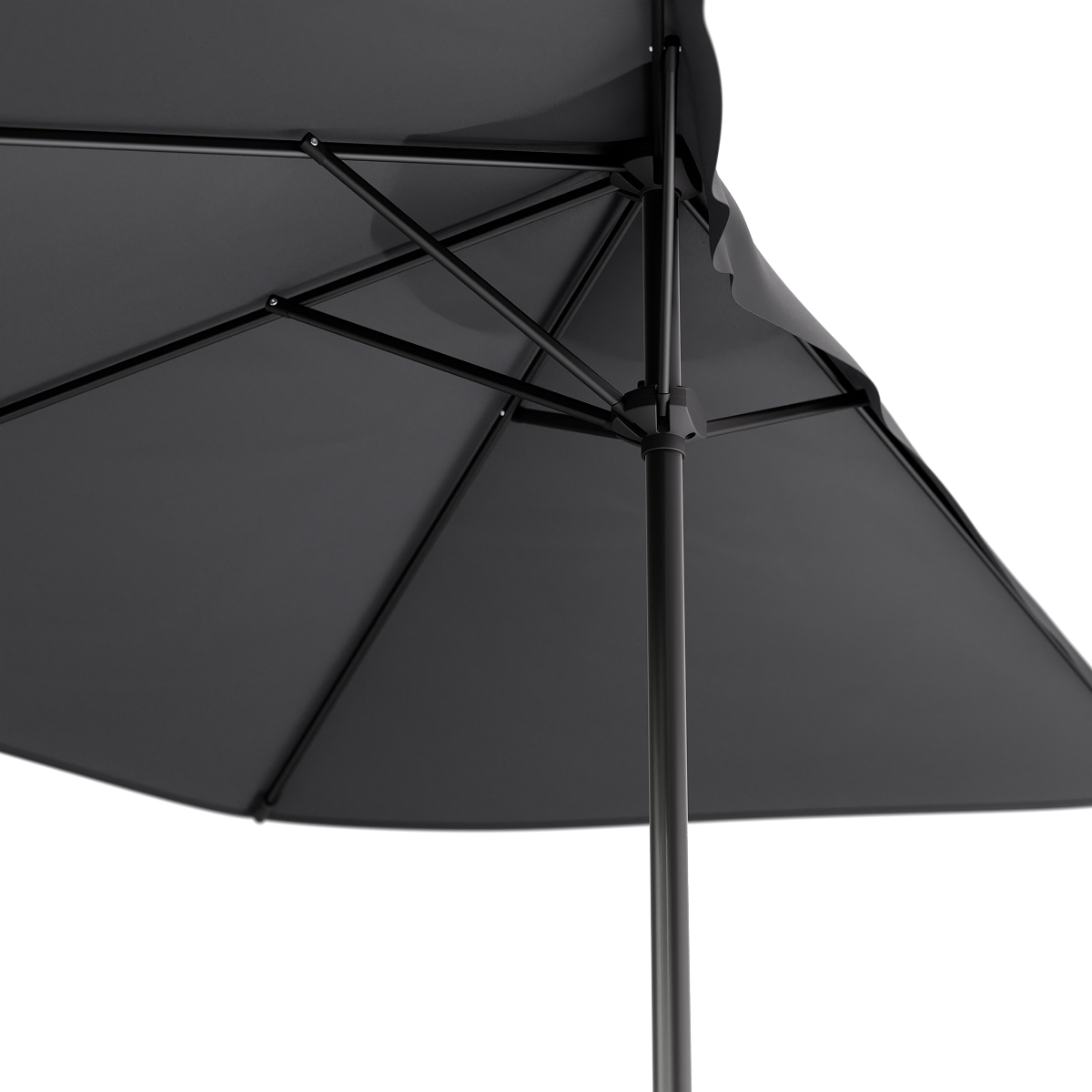 parasol, umbrella, frame, metallic, grijs