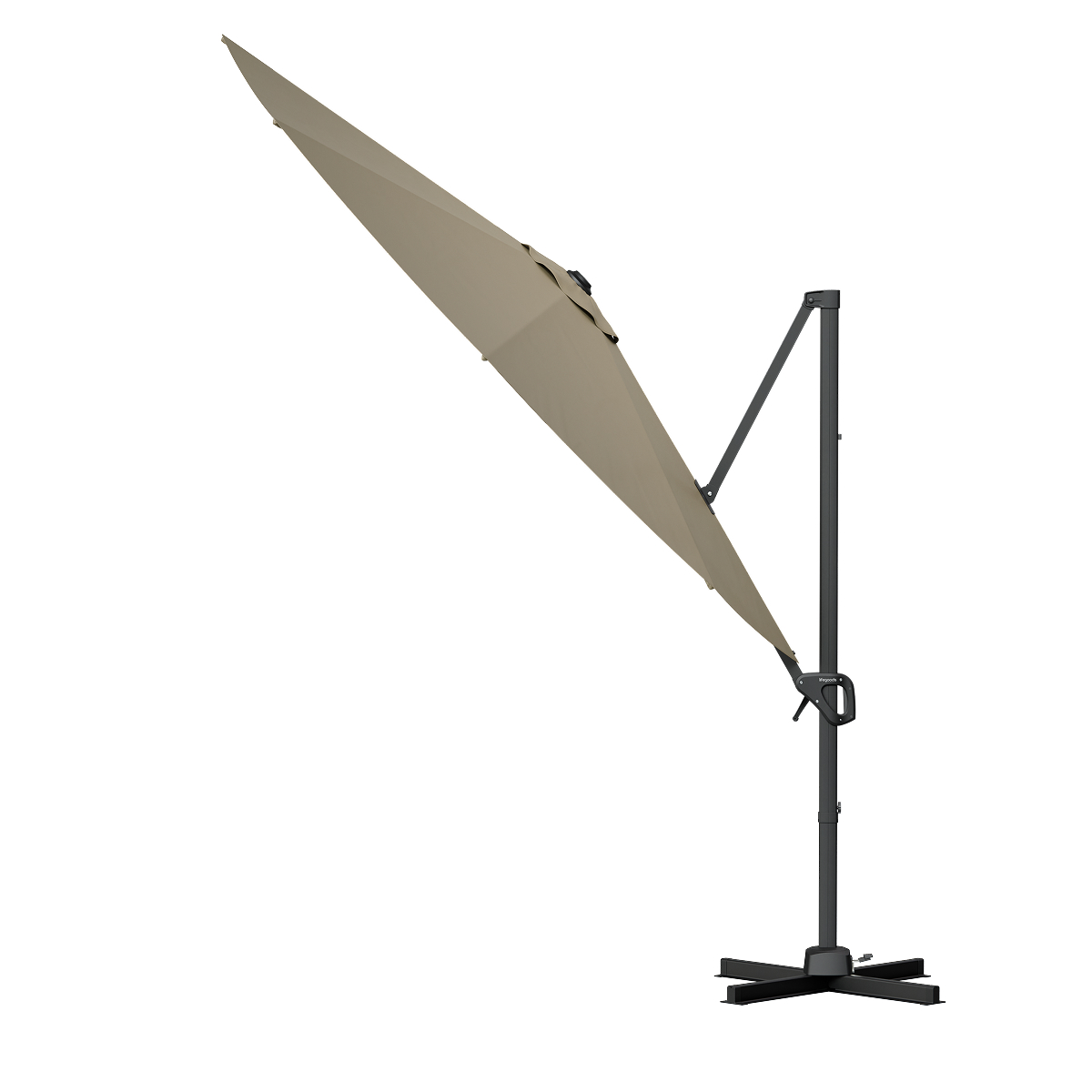 parasol, tuin, mast, frame, klem
