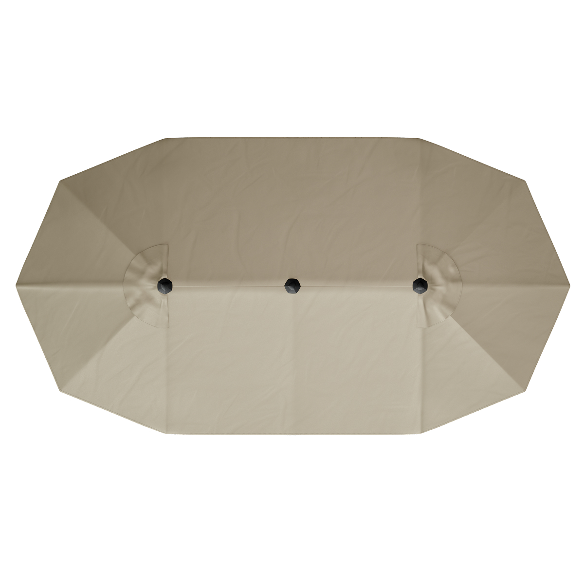 parasol, zonnescherm, tuinparasol, beige, rond
