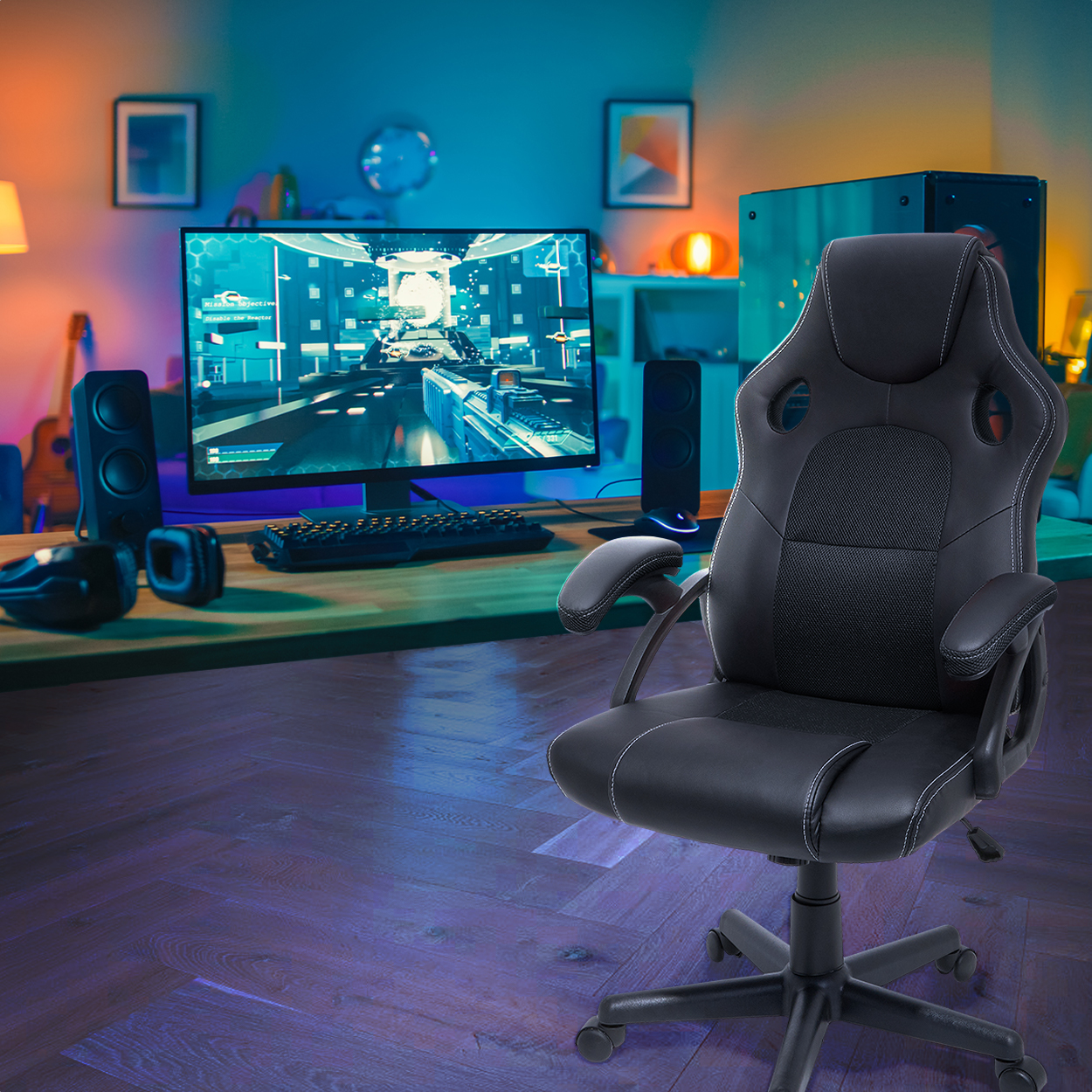 Stoel, Meubels, Elektronica, spreker, Monitor