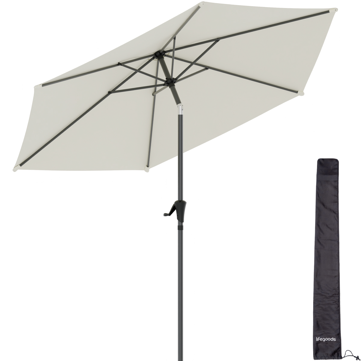 parasols, parasol, zonnescherm, verstelbaar, draagtas