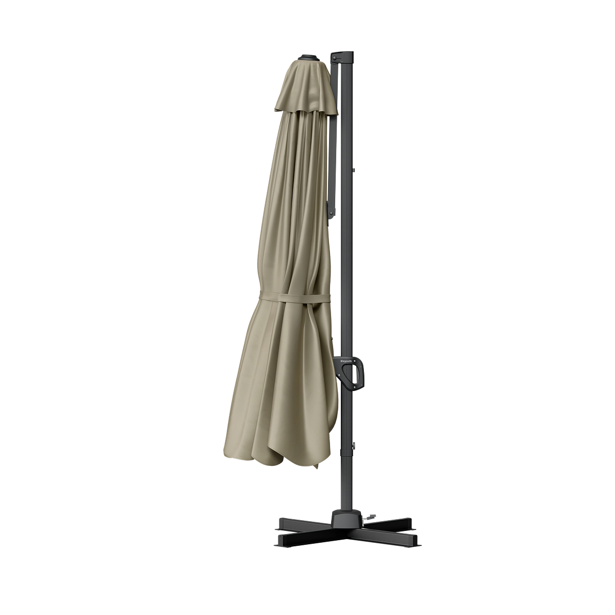 Parasol, Sun shade, Uitschuifbaar, Staand parasol, Beige kleur