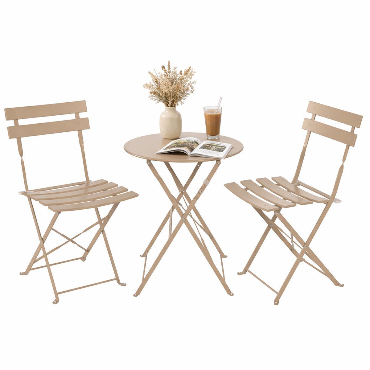 bistro-set, tuinset, kios metaal, tabel, stoelen