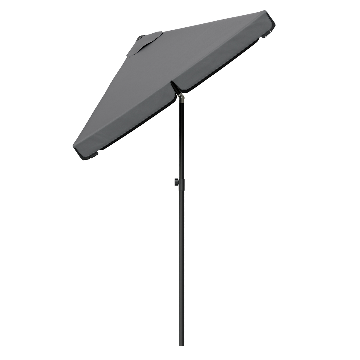 paraplu, standaard, stof, donkergrijs, lichtgewicht