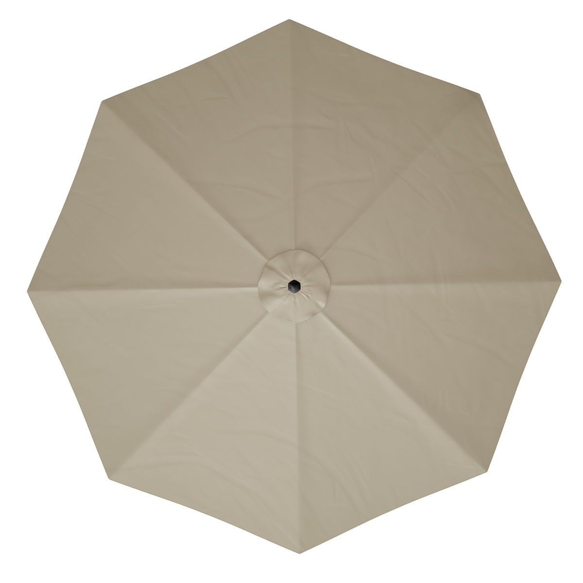 paraguas, paraguas plegable, beige, octogonaal, cirkelknoop