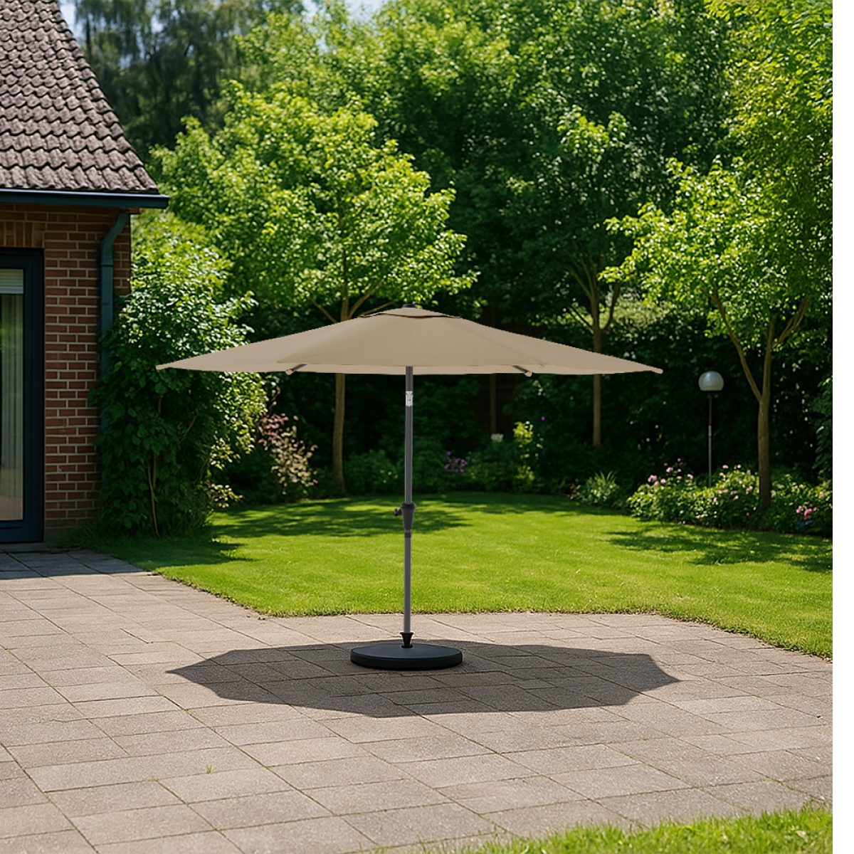 parasol, tuinparasol, canvas parasol, staande parasol, altar?