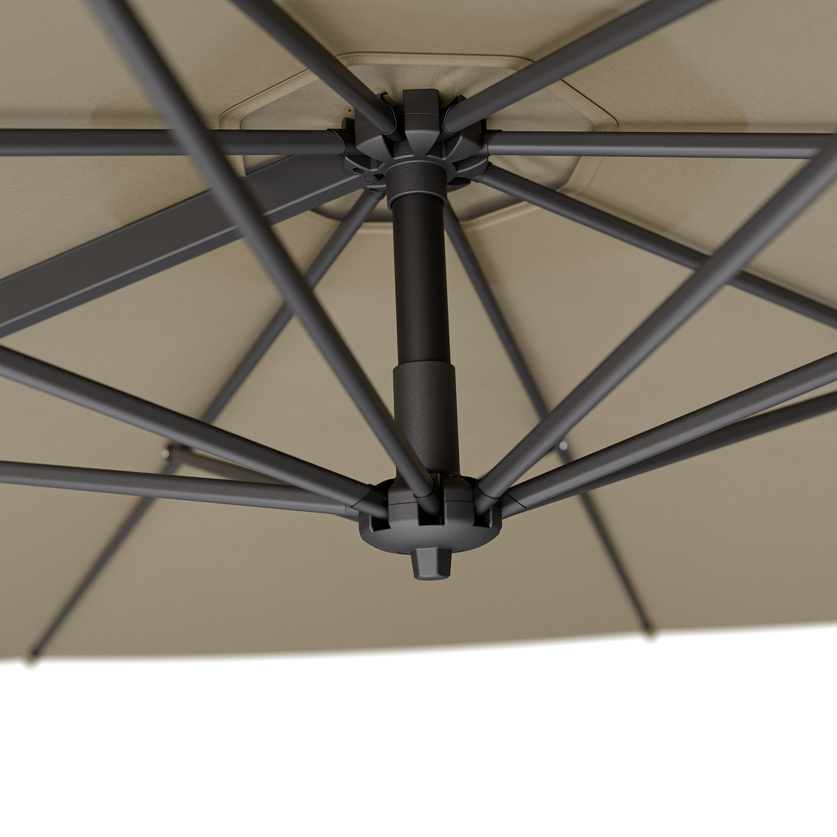 parasole, frame, unie, steel, kantel