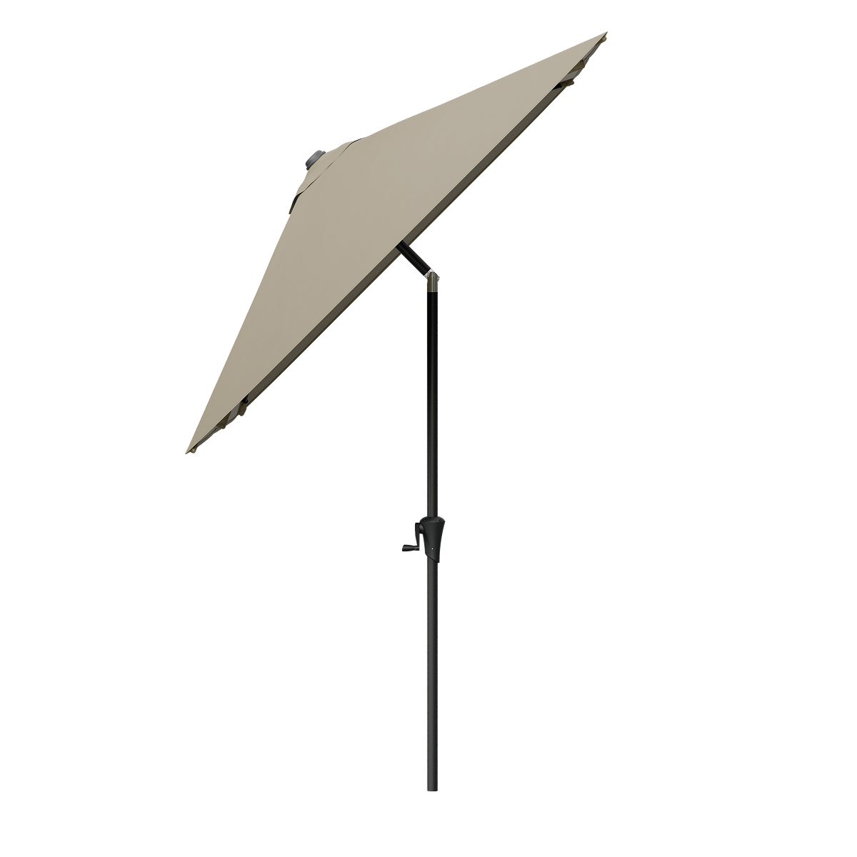 zonnescherm, parasol, standaard, beige, kabelbediening