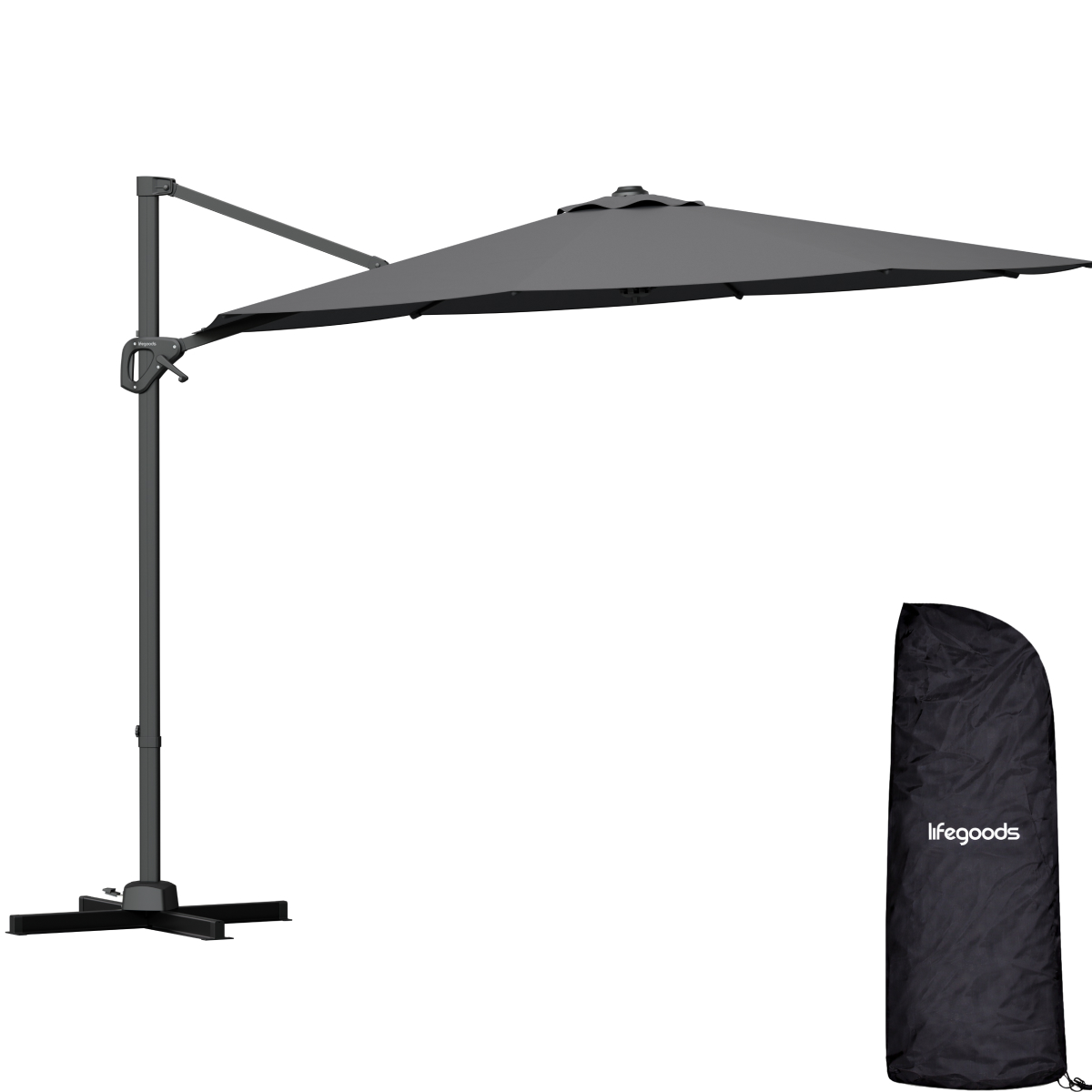 parasol, drager, kader, schaduwdoek, lifegoods