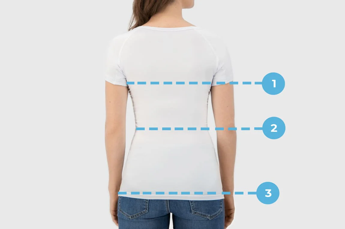 Maattabel fibershirts dames