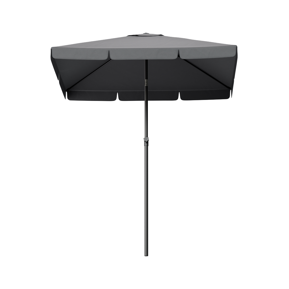 parasol, tuinparasol, polyester, grijs, vouwbaar