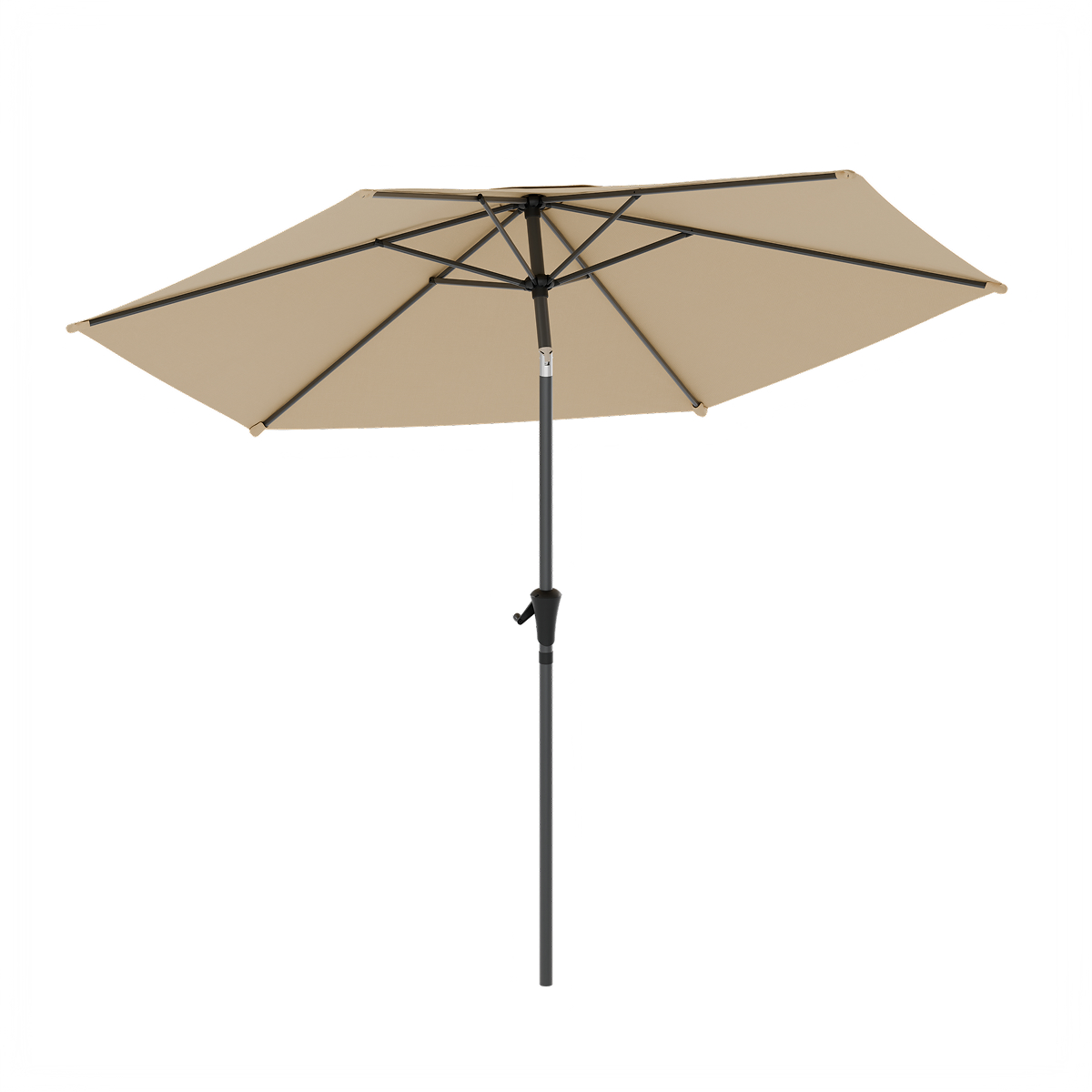 parasol, zonnescherm, tuin, mast, beige