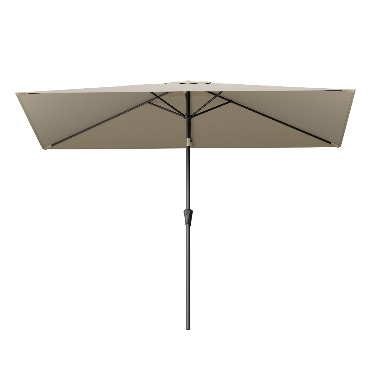 parasol, zonnescherm, staandekaar, polyester, balkenframe