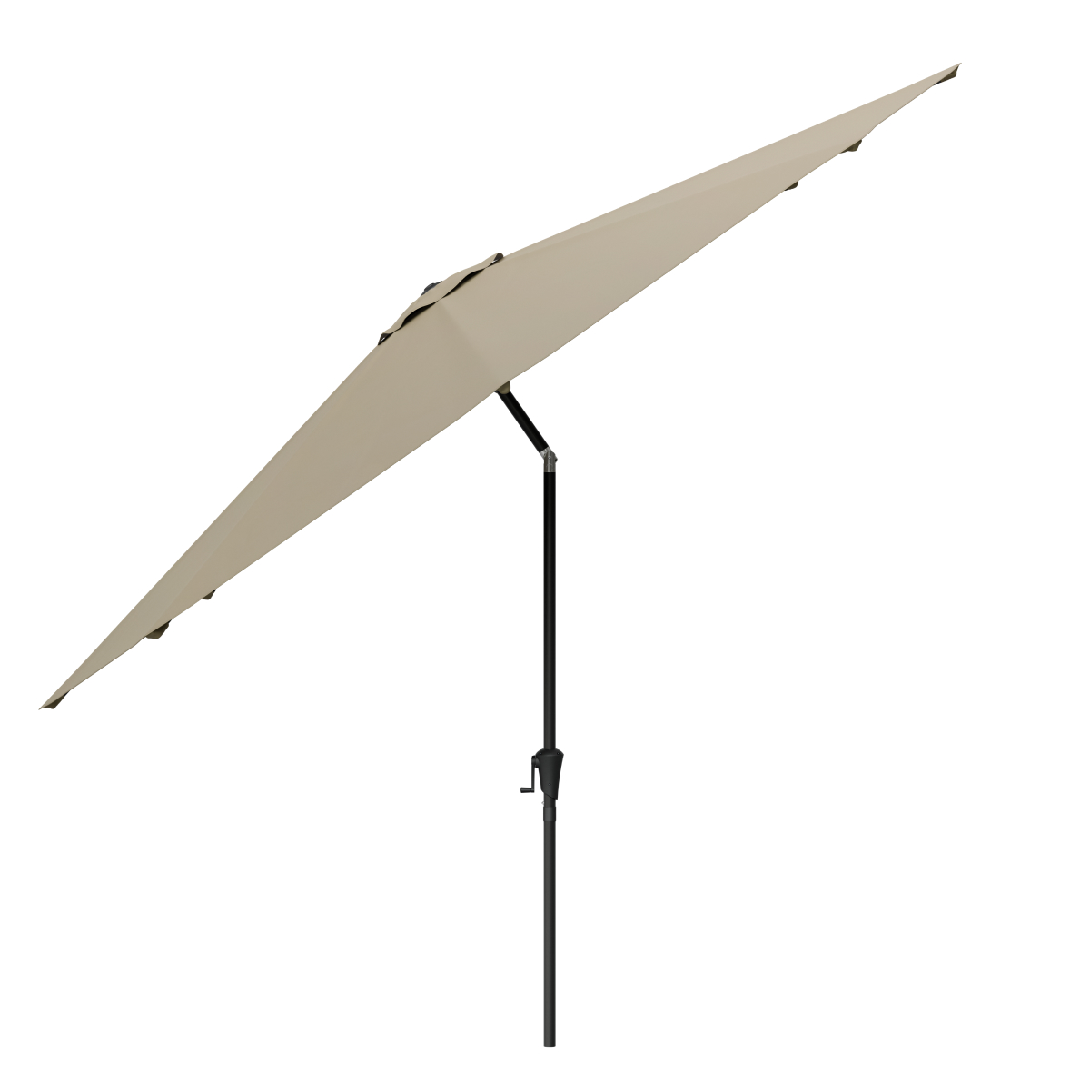 zonnescherm, parasol, statief, beige, uitklapbaar
