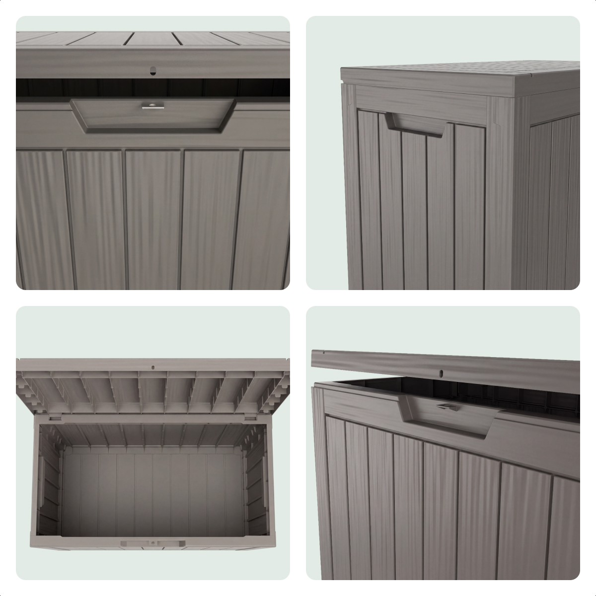kast, hout, grijs, planken, opening/uitschuifdeksel