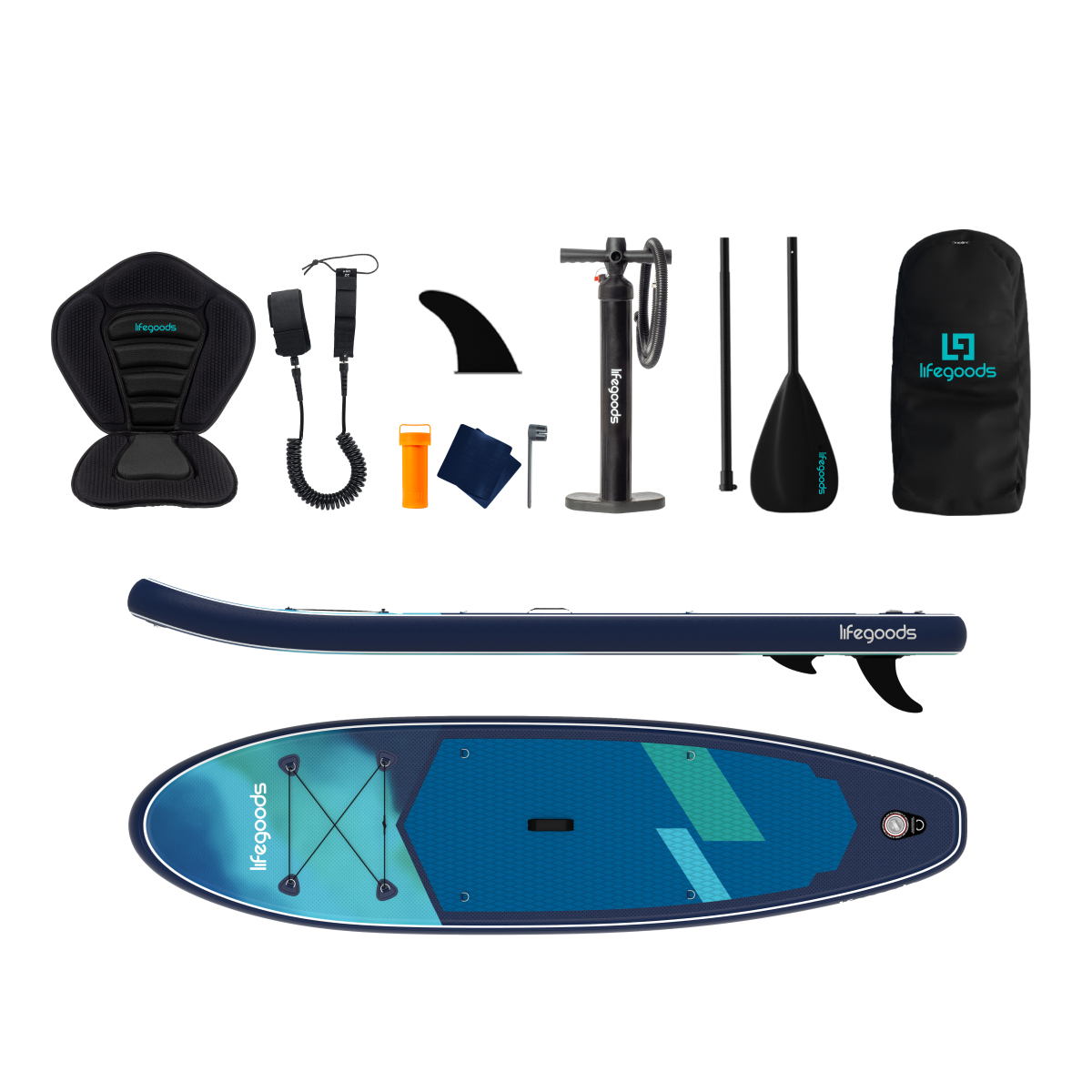 stand up paddle, paddle board, paddleboard, inflatable board, foot pump