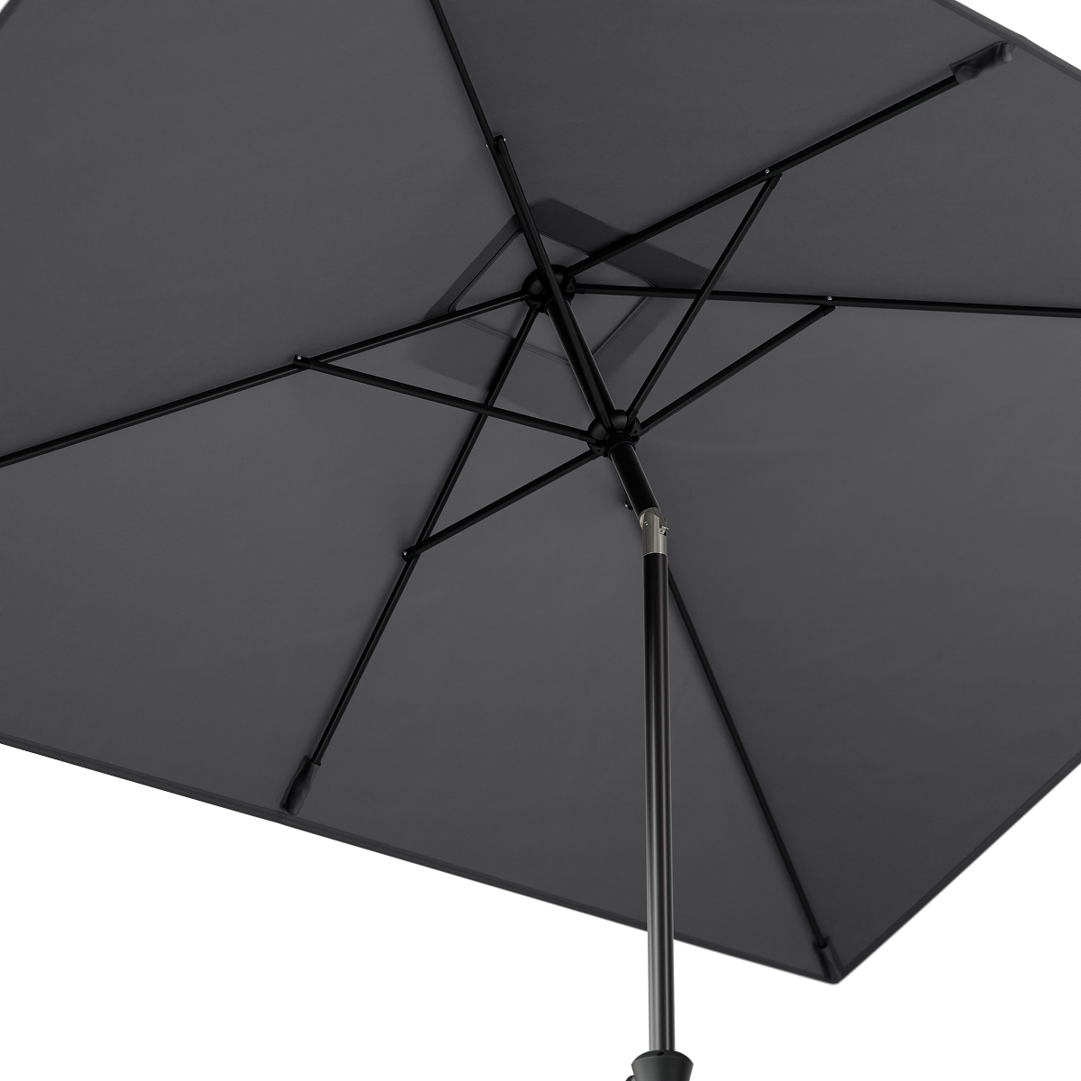 parasol, umbrella, frame, stok, kleurgrijs