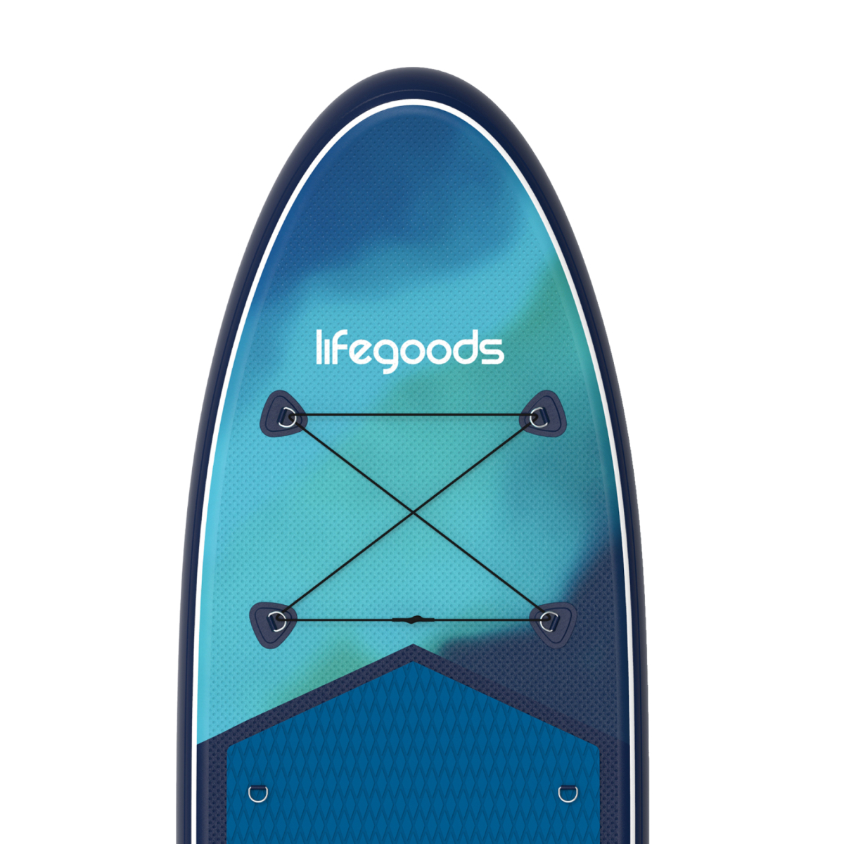 stand-up paddleboard, paddleboard, surfboard, blauwe gradient, bungees/cords