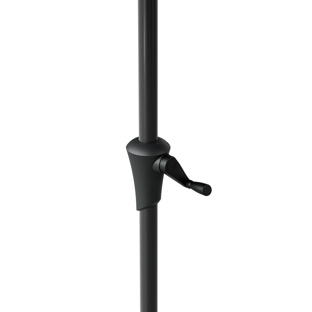microfoonstatief, verstelbare stang, kantelknop, zwart, klem