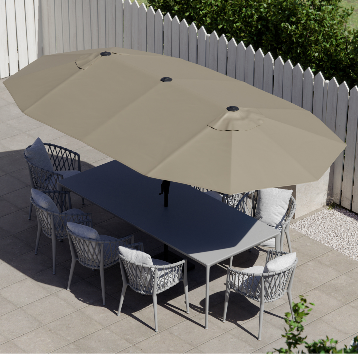 tuinset, tuinsettafel, parasols, all-weather, set