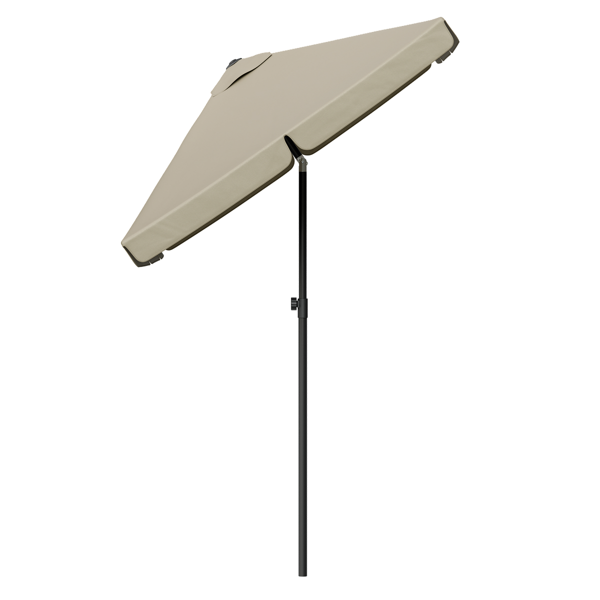 zonnescherm, parasol, staande, stof, beige