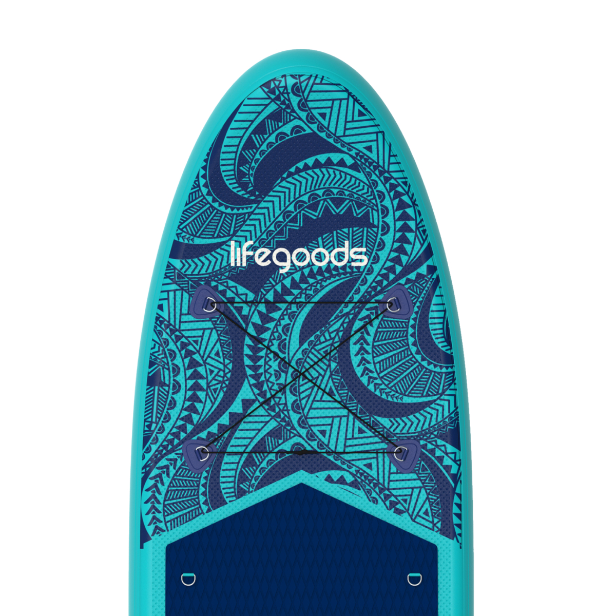 stand-up paddleboard, paddleboard, deck pattern, turquoise, bong?
