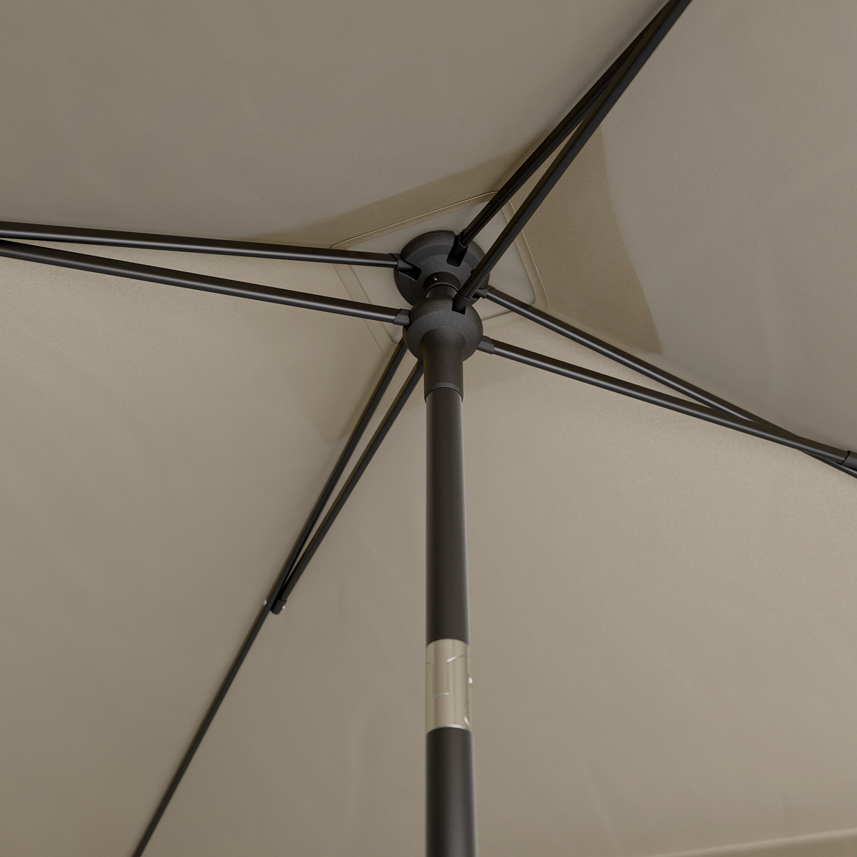 parasol, umbrella, stok, frame, doek