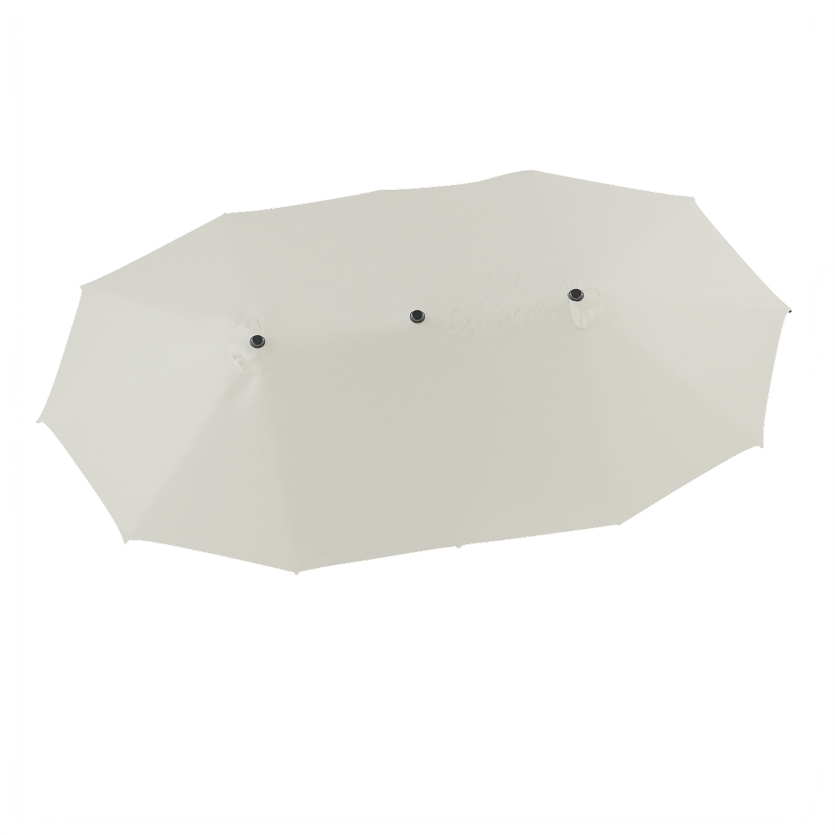 parasol, zonnescherm, vouwbaar, zwart bevestigingspunten, canvas