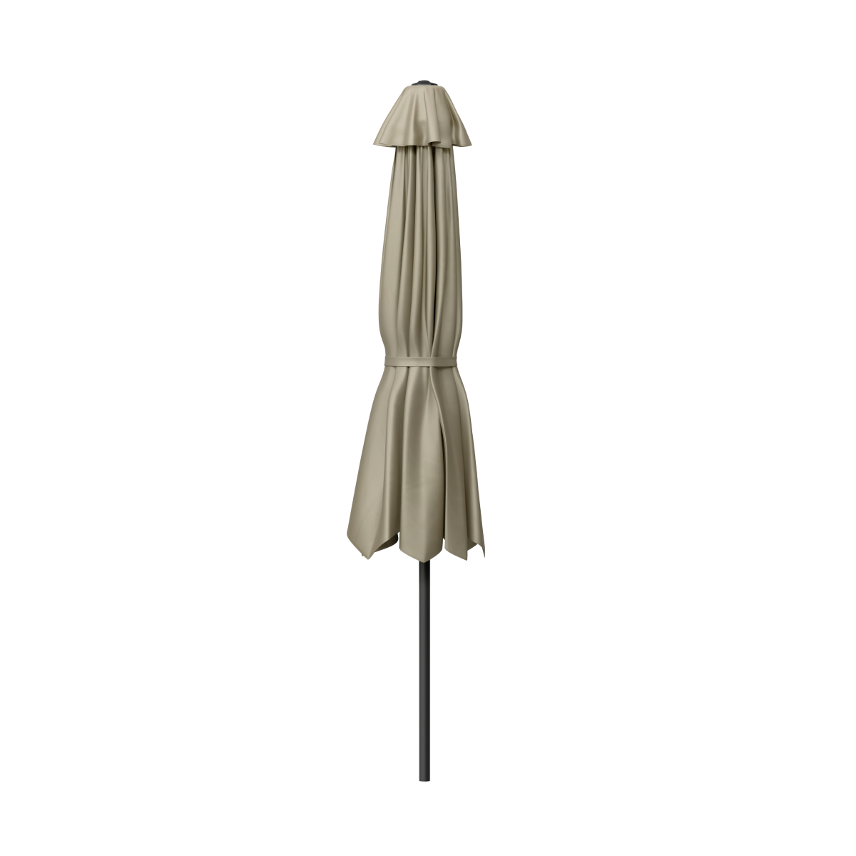 tuinparasol, opvouwbaar, beige, stof, staander