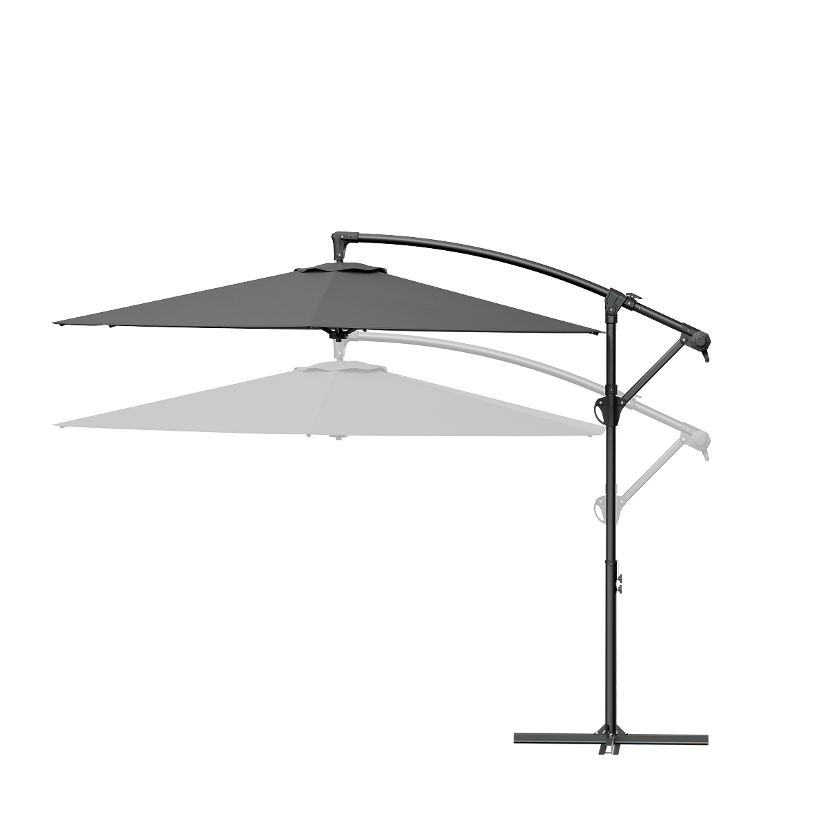 zonnescherm, parasol, verstelbaar, staand, ankerbaar