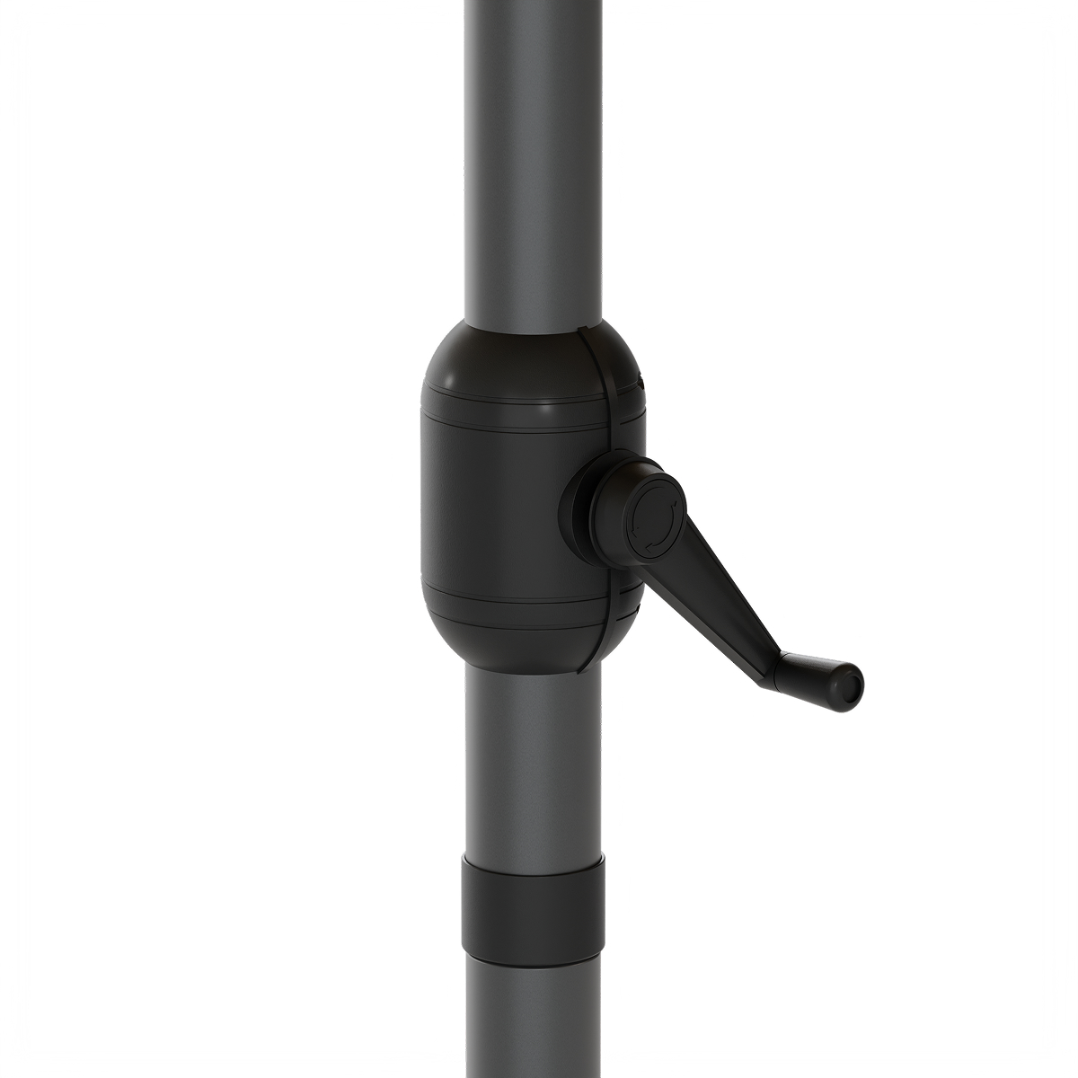 telescope stand, klem bevestiging, verstelbare klem, zwart, metalen staaf