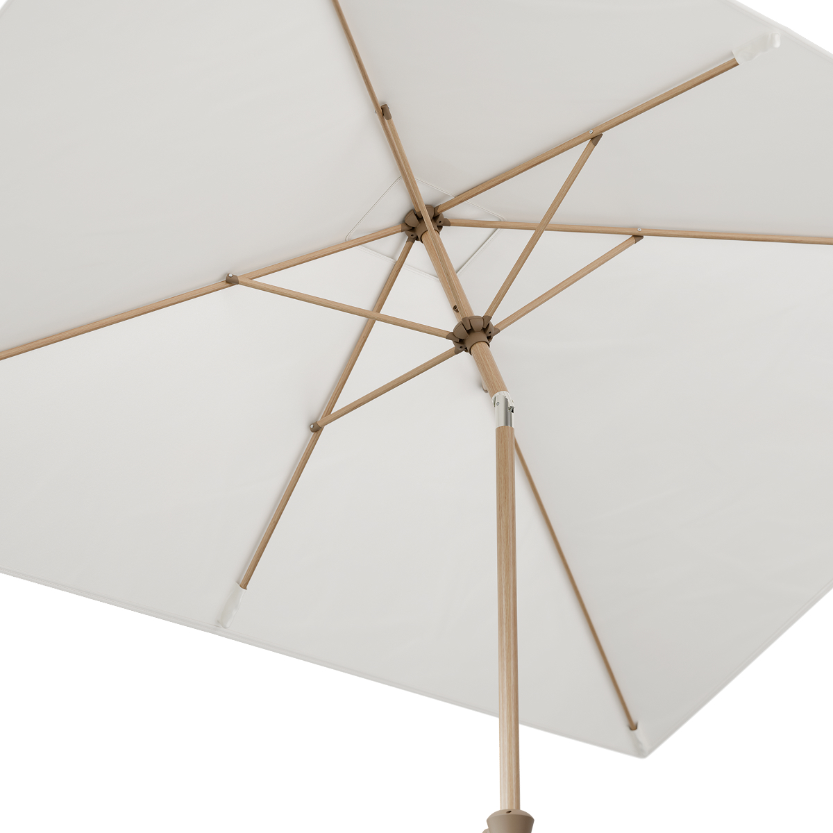 parasols, zonnescherm, hout, stok, canvas