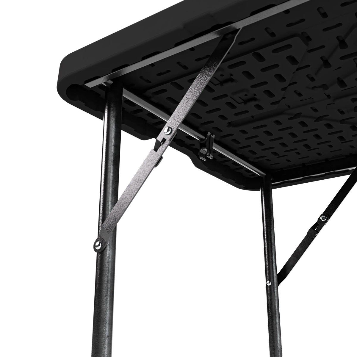 tisch, klaponderstel, metalen frame, klink?, verstelbaar