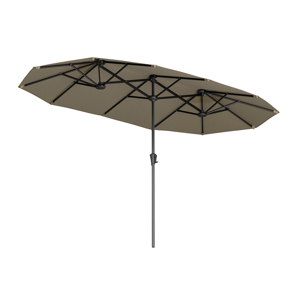 parasol, zonnescherm, pootstang, stof, kader