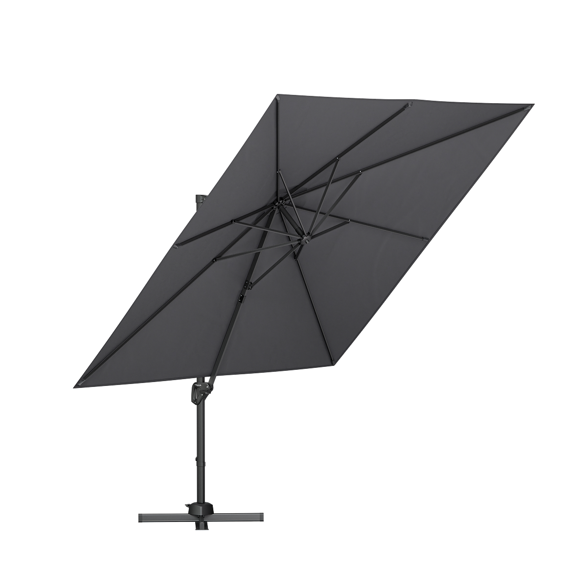parasols, zonneschaduw, kantelmechanisme, statief, grijs