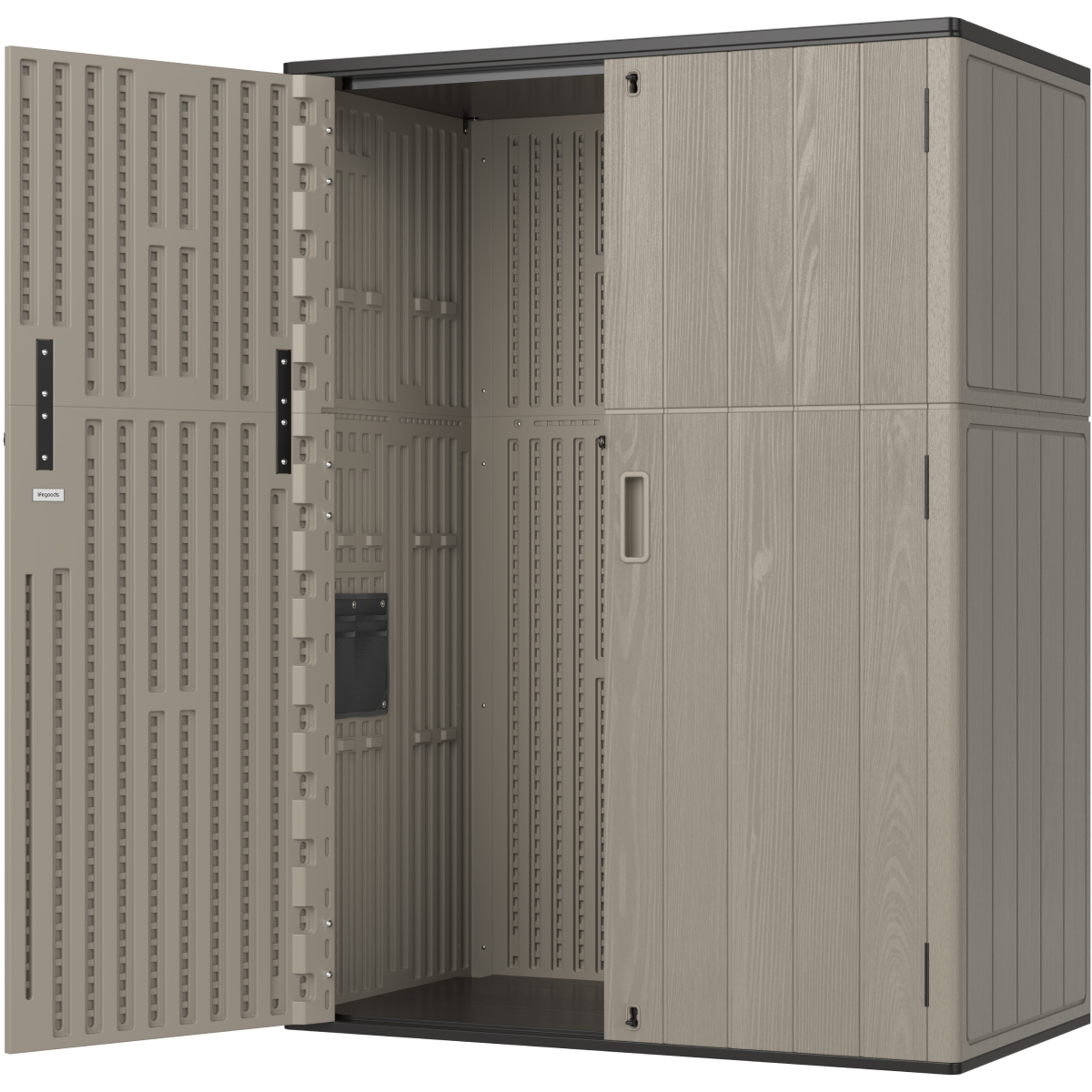 Tuinkast Verticaal - 1340 liter - Taupe