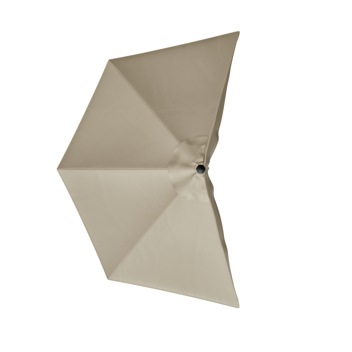 parasol, zonnescherm, dreieckig, klemkap, beige