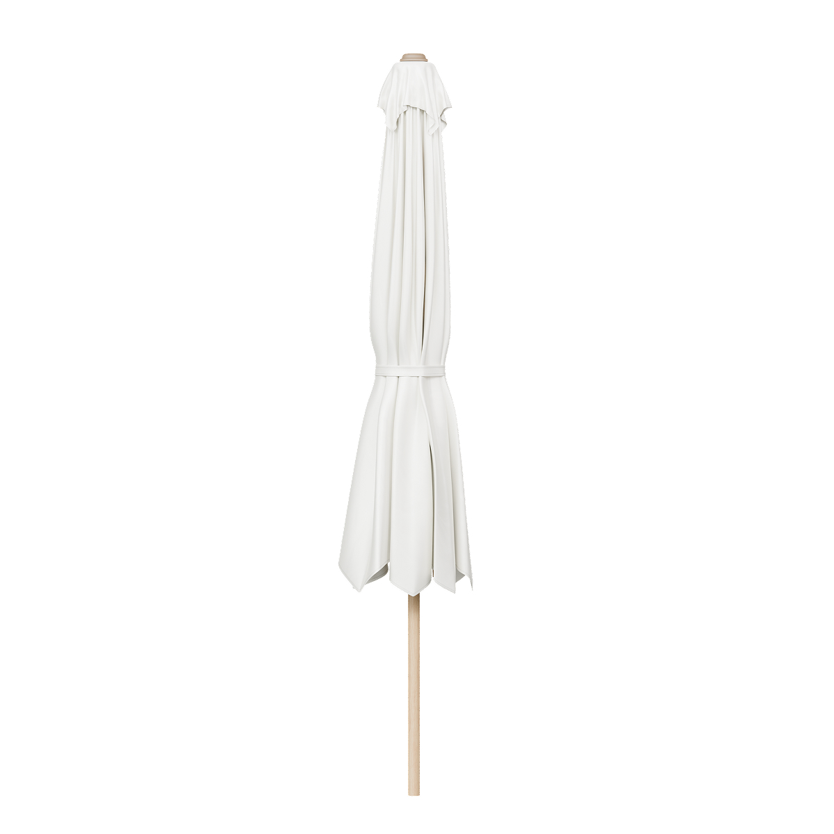 tuinparasol, parasold, zonnescherm, afdekking, tekst: wit