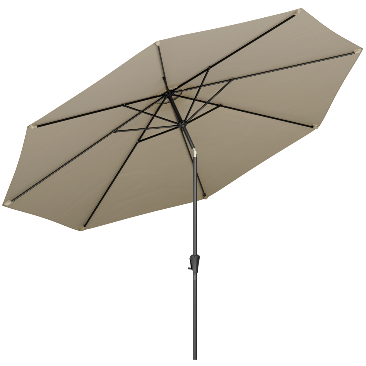 parasol, zonnescherm, tuin, aluminium, stof